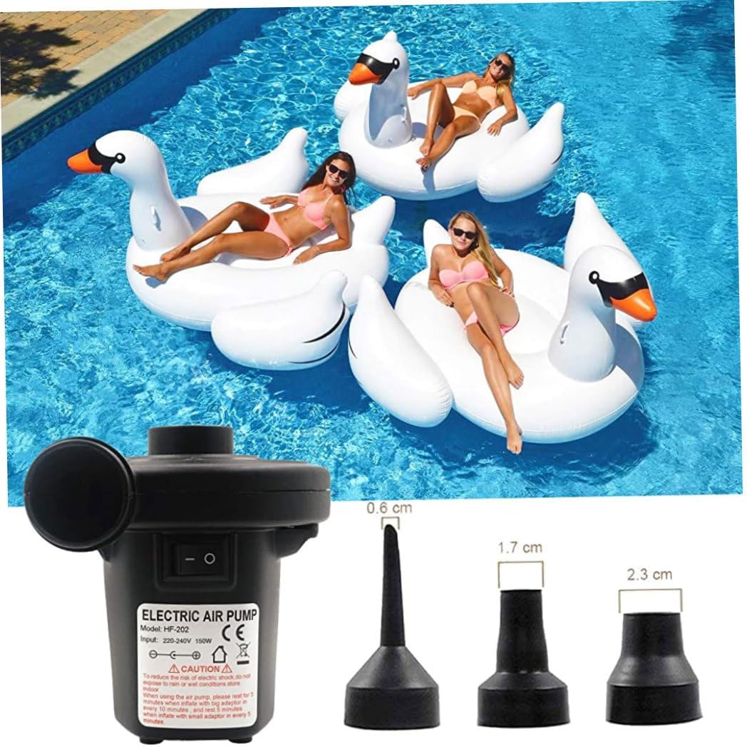 Electric Air Pump 2 in 1 with 3 Nozzles 230V12V for Inflatable Mattress Boat Sofa