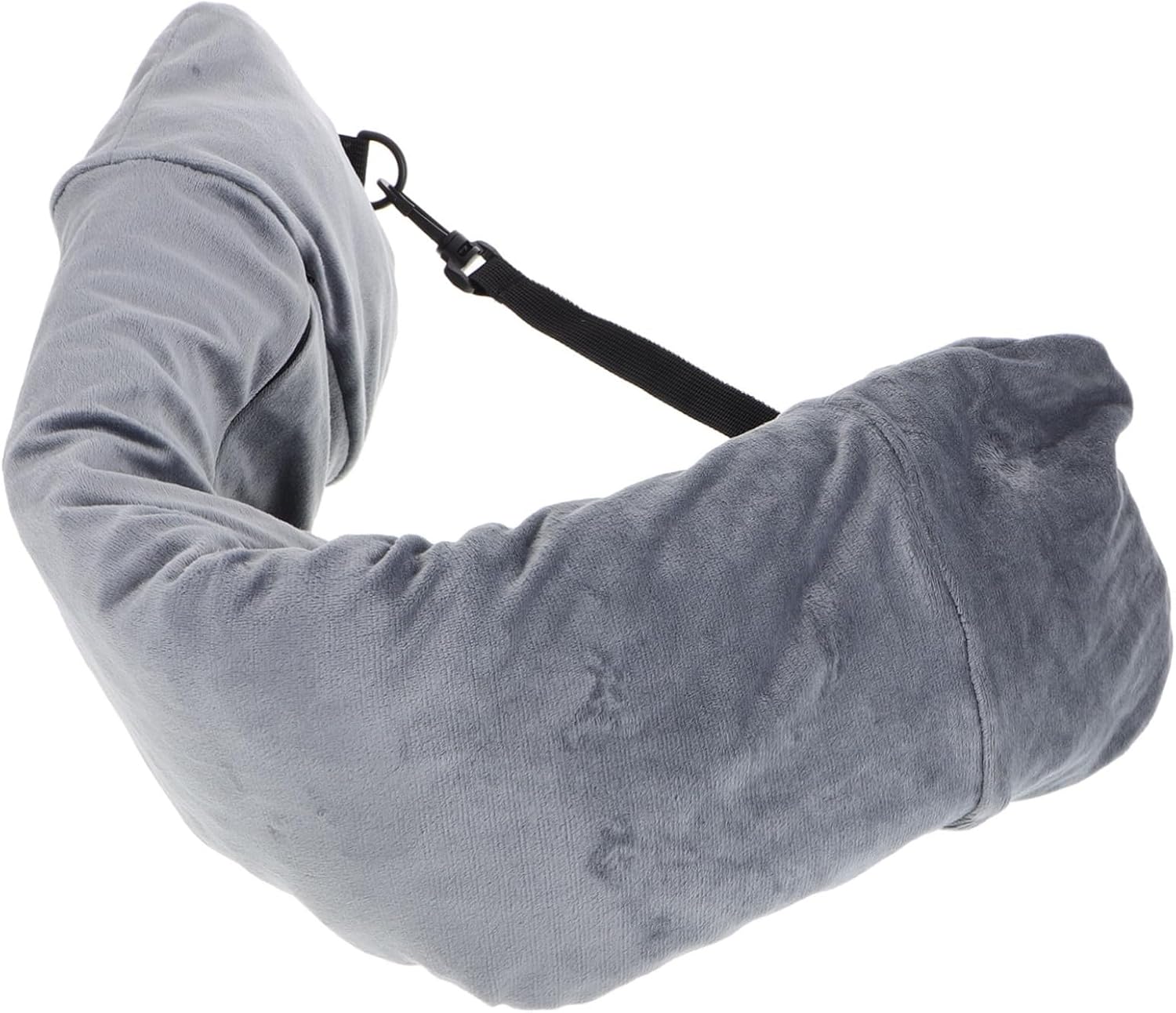 Stash-Ready Travel Neck Pillow with Built-In Sack Portable for Airplane Hotel or Carbine Use