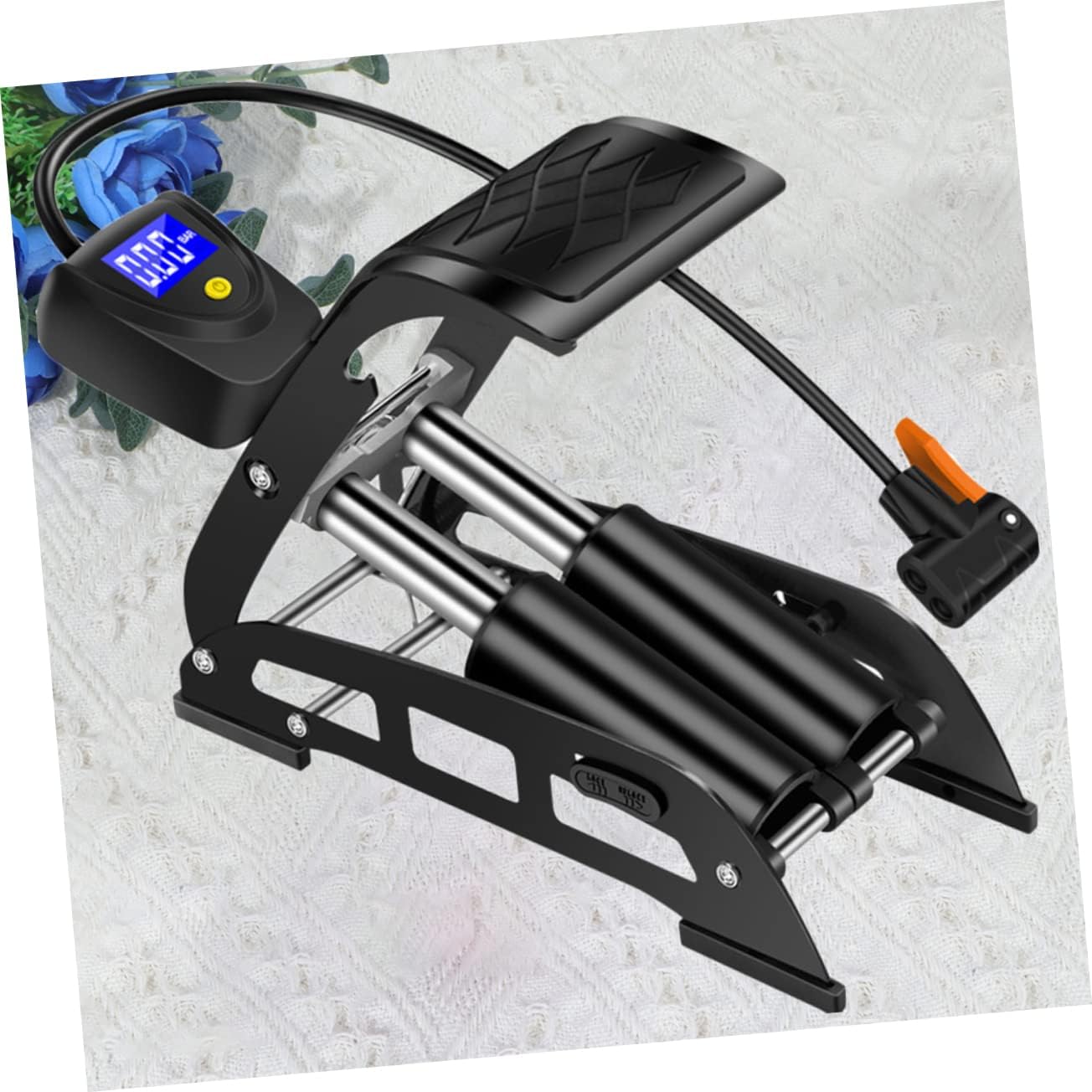 Portable High Voltage Foot Pump with Digital Display for Electric Cars Bicycles