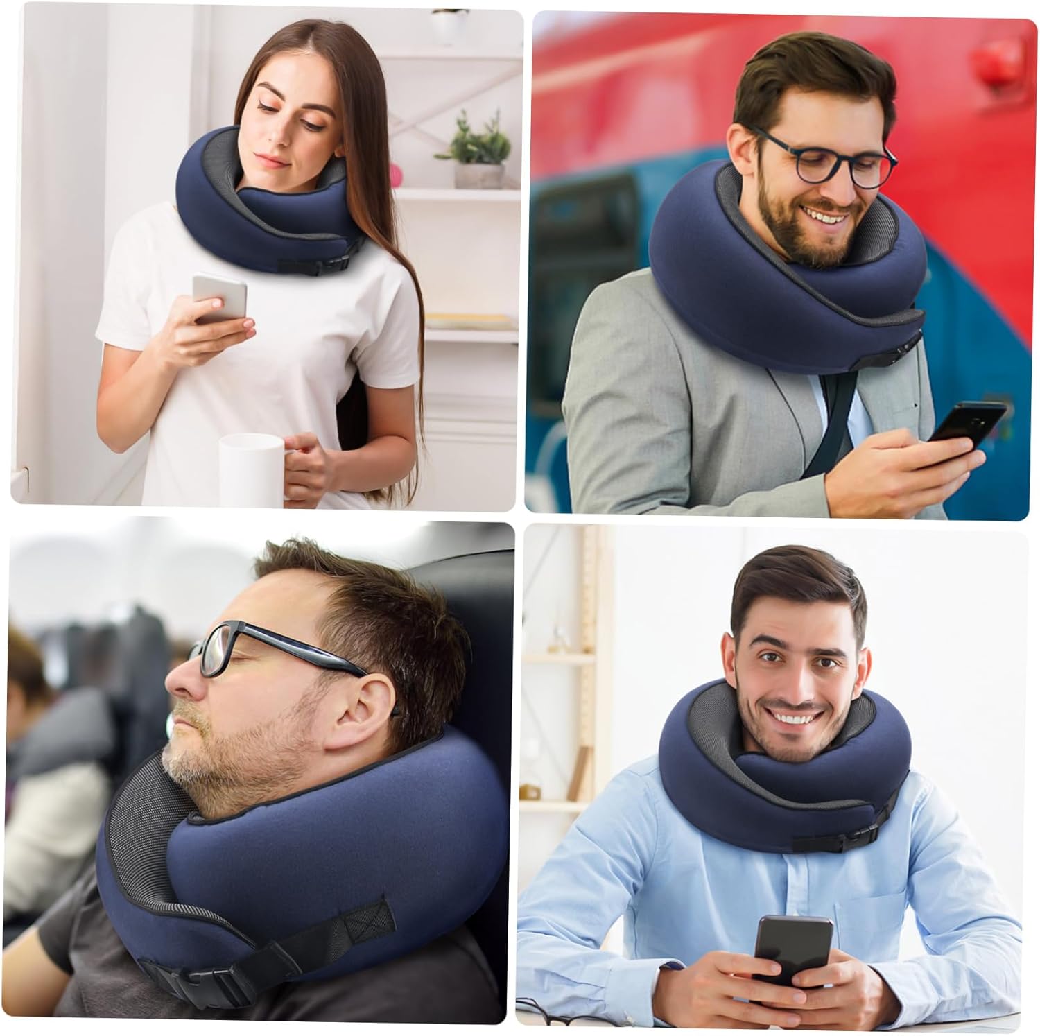 Alipis Travel Pillow for Airplanes Neck Support 3200x2600x1400 cm Travel Pillow Case