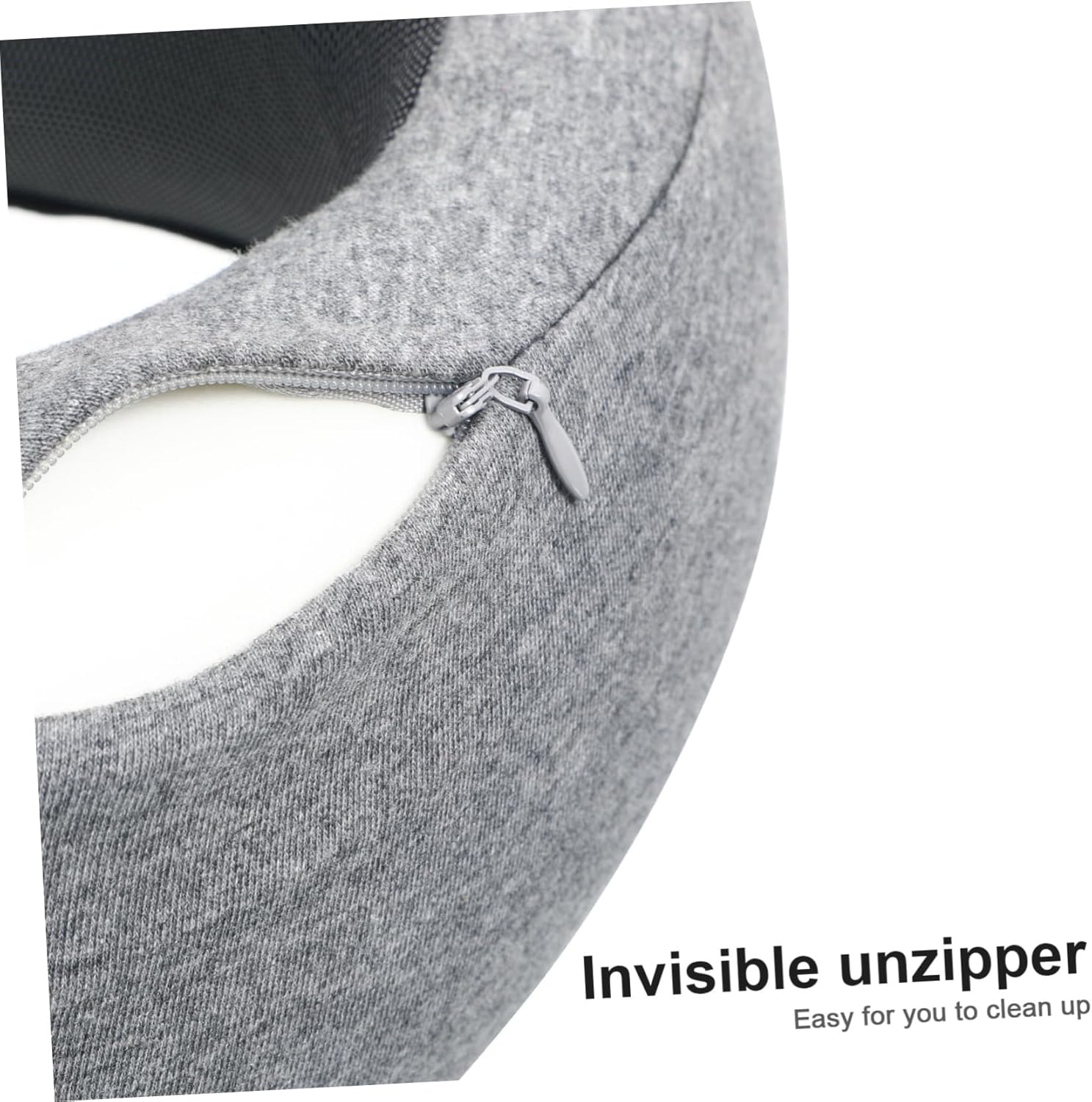 Unomor Travel Neck Support Pillow Memory Shaped for Airplane Train Car Comfort