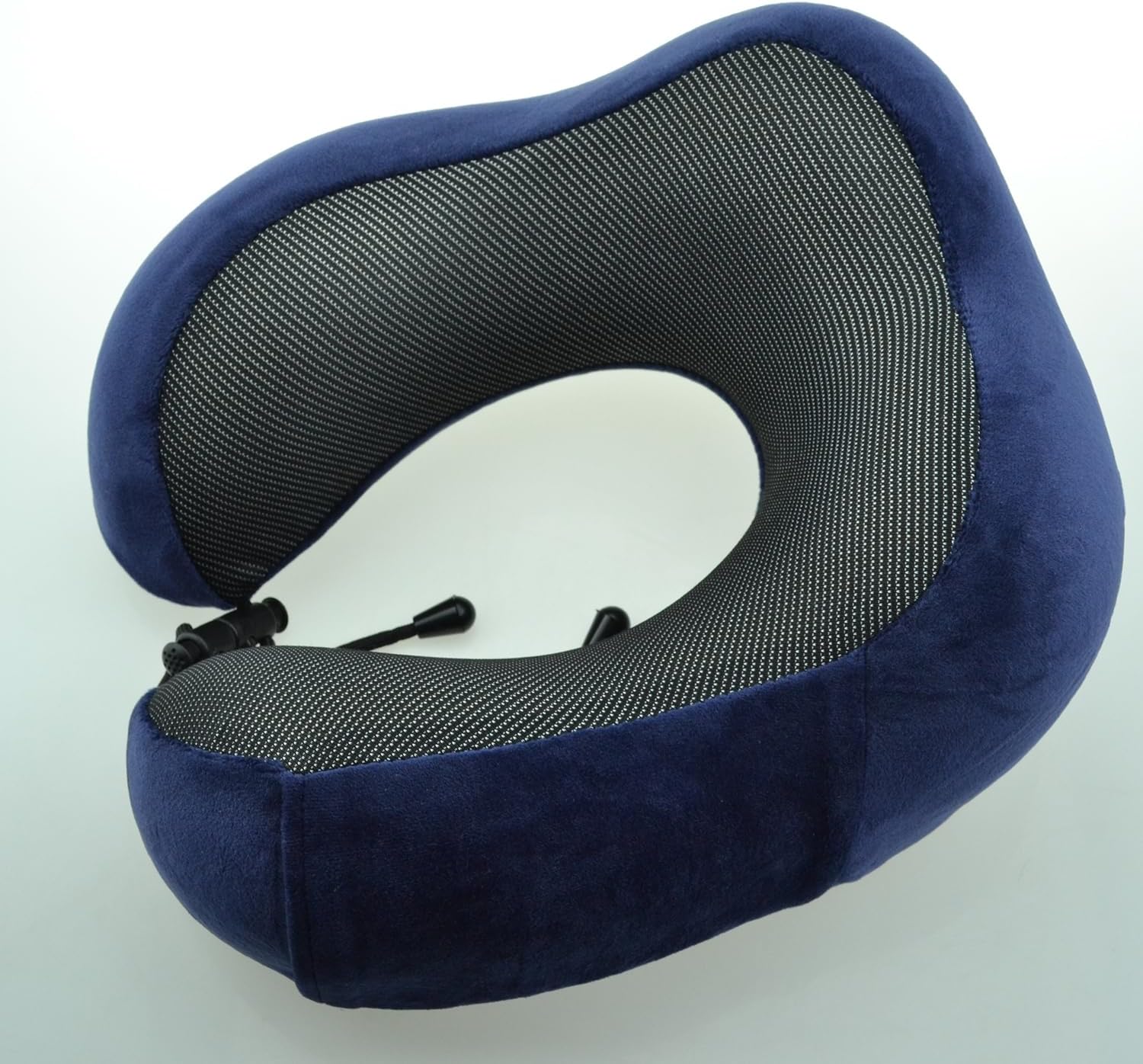 Bi-Trust U-Shape Memory Foam Travel Pillow Neck Support Head Rest Car Plane Cushion - Dark Blue