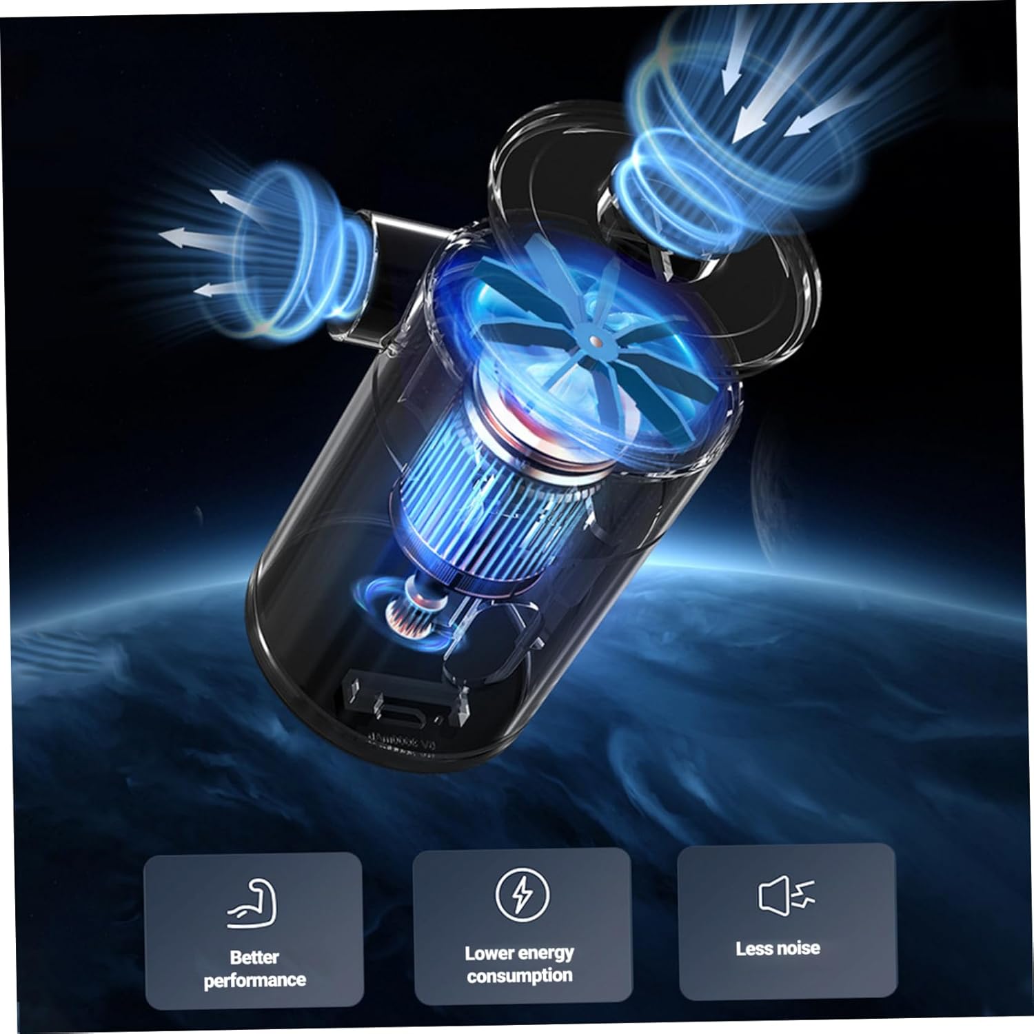 Yeory Mini Air Mattress Pump Rechargeable with 4000Pa suction for Pool Floats Mattresses More