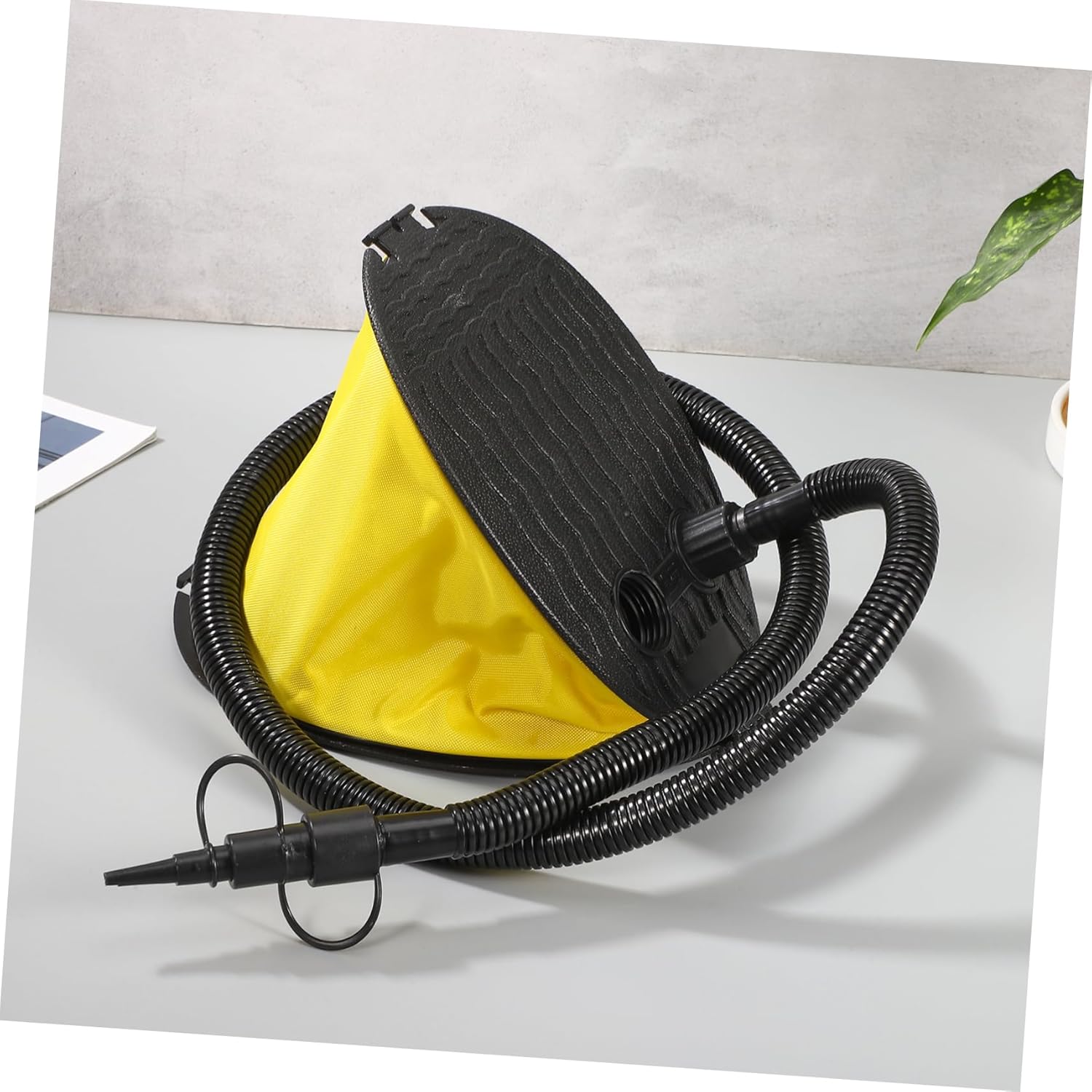 Mucklily Bellow Foot Pump Inflator for Air Mattress Camping Yoga Ball Portable