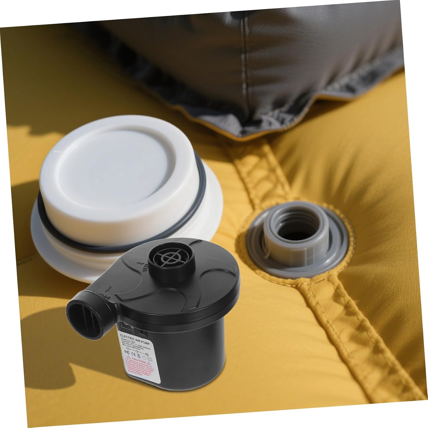 DECHOUS Air Pump for Inflatables Quick Inflation Multiple Nozzles Powerful Quiet Plug Plug