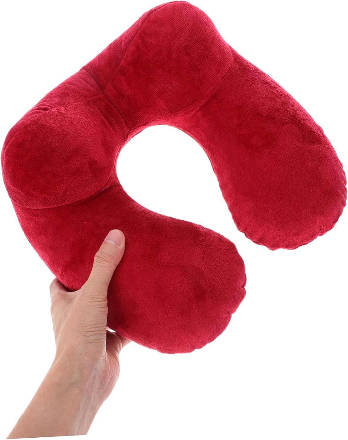 Kisangel Inflatable U-Shaped Neck Pillow for Travel Ergonomic Support for Airplanes Cars Trains