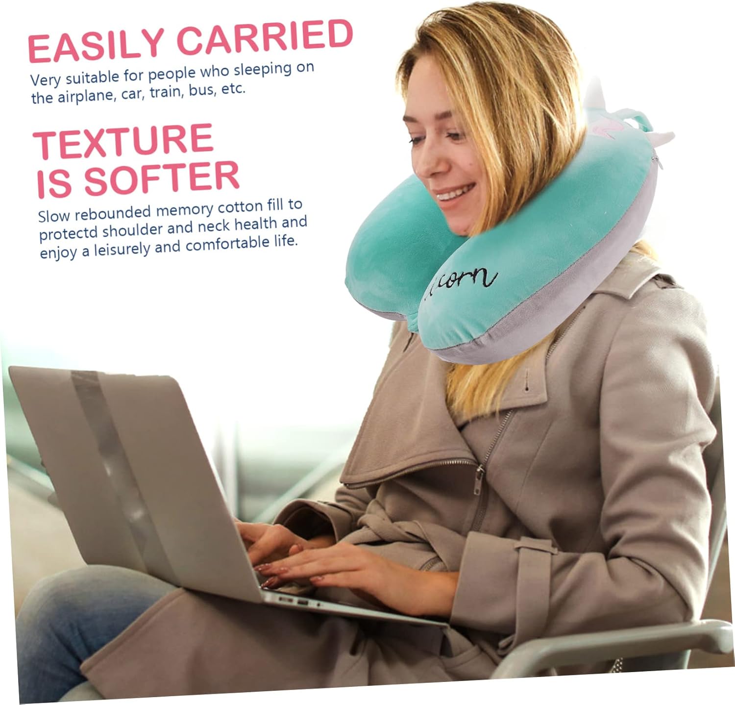 Stylish Cactus Travel Pillow for Adults Ergonomic Neck Support Perfect for Naps