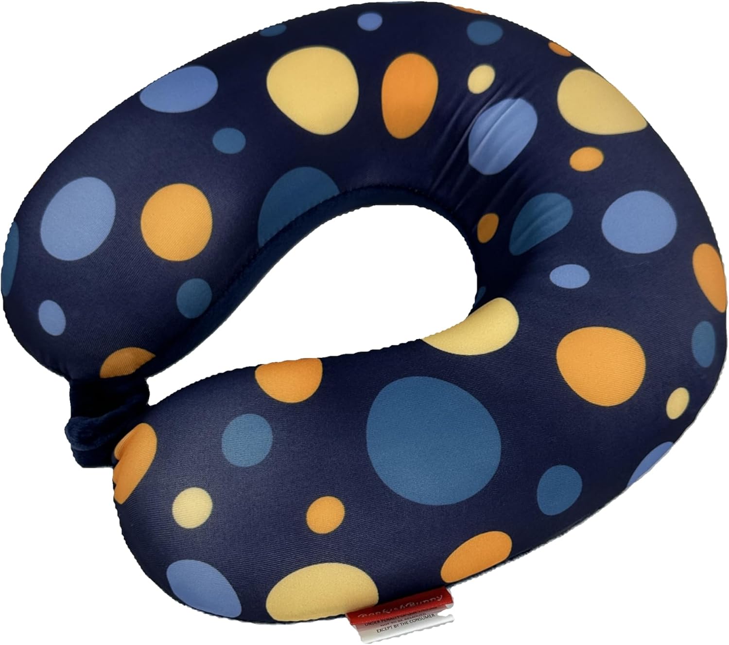Bookishbunny Kids Memory Foam Neck Pillow 95x95x25inch Lightweight Portable Design Memory Foam for Neck Head Support