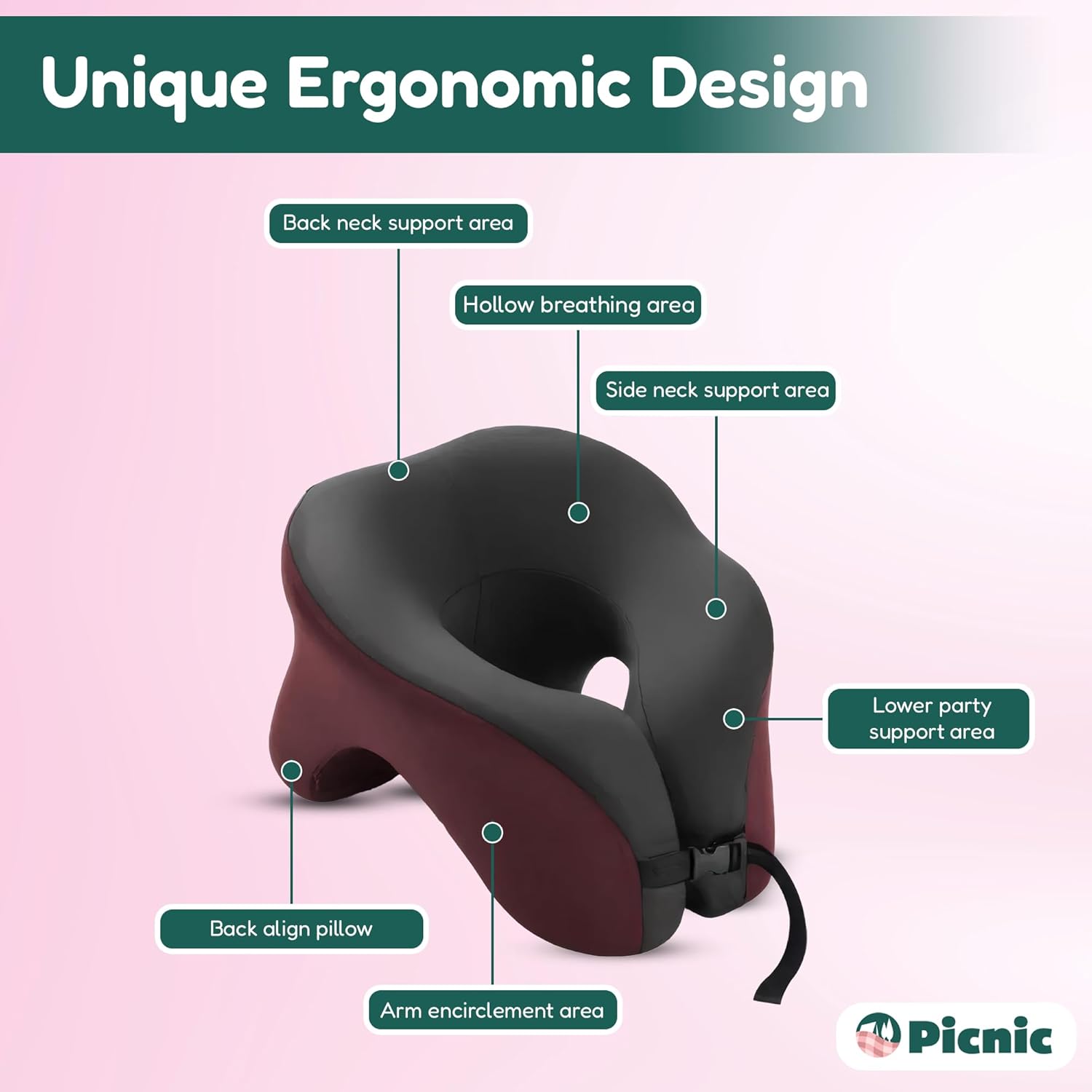 Cozy U-Shaped Memory Foam Travel Pillow for Comfort on the Go