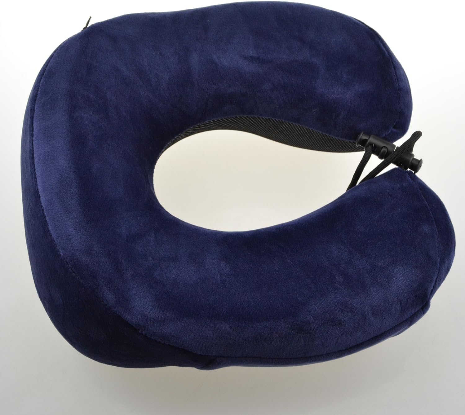 Bi-Trust U-Shape Memory Foam Travel Pillow Neck Support Head Rest Car Plane Cushion - Dark Blue