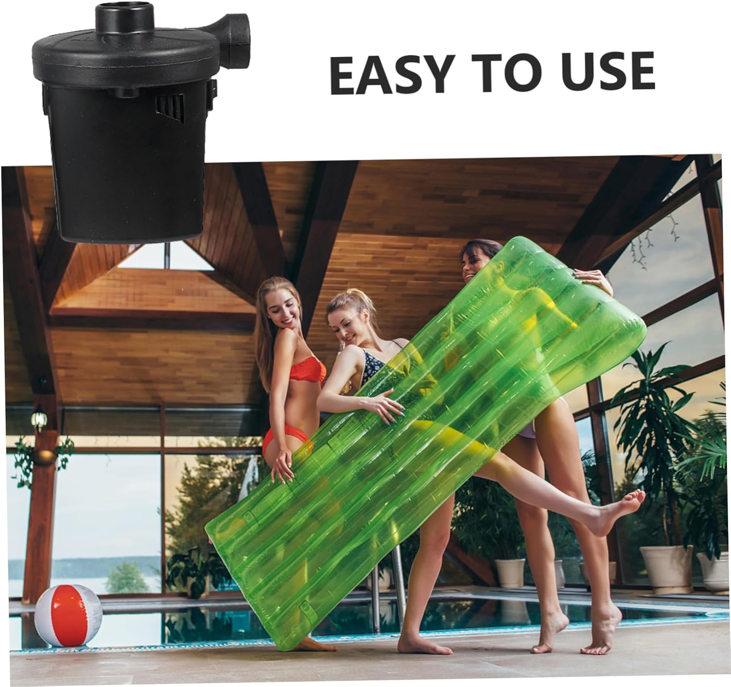 VOSAREA Rechargeable USB Air Pump for Fast Inflation of Air Mattresses Pools Rafts and More