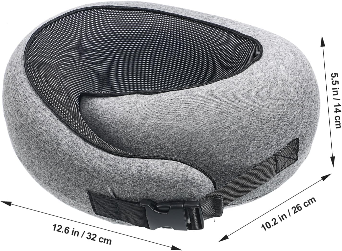 ERINGOGO Memory Foam Travel Pillow for Airplane Car Sleep Supportive Durable