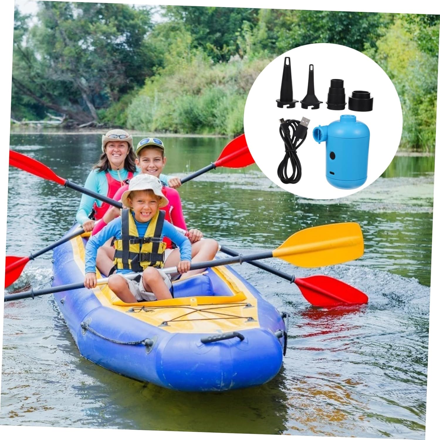 Affordable 2-Pack USB Pump Electric Air Inflator for Basketball Football More