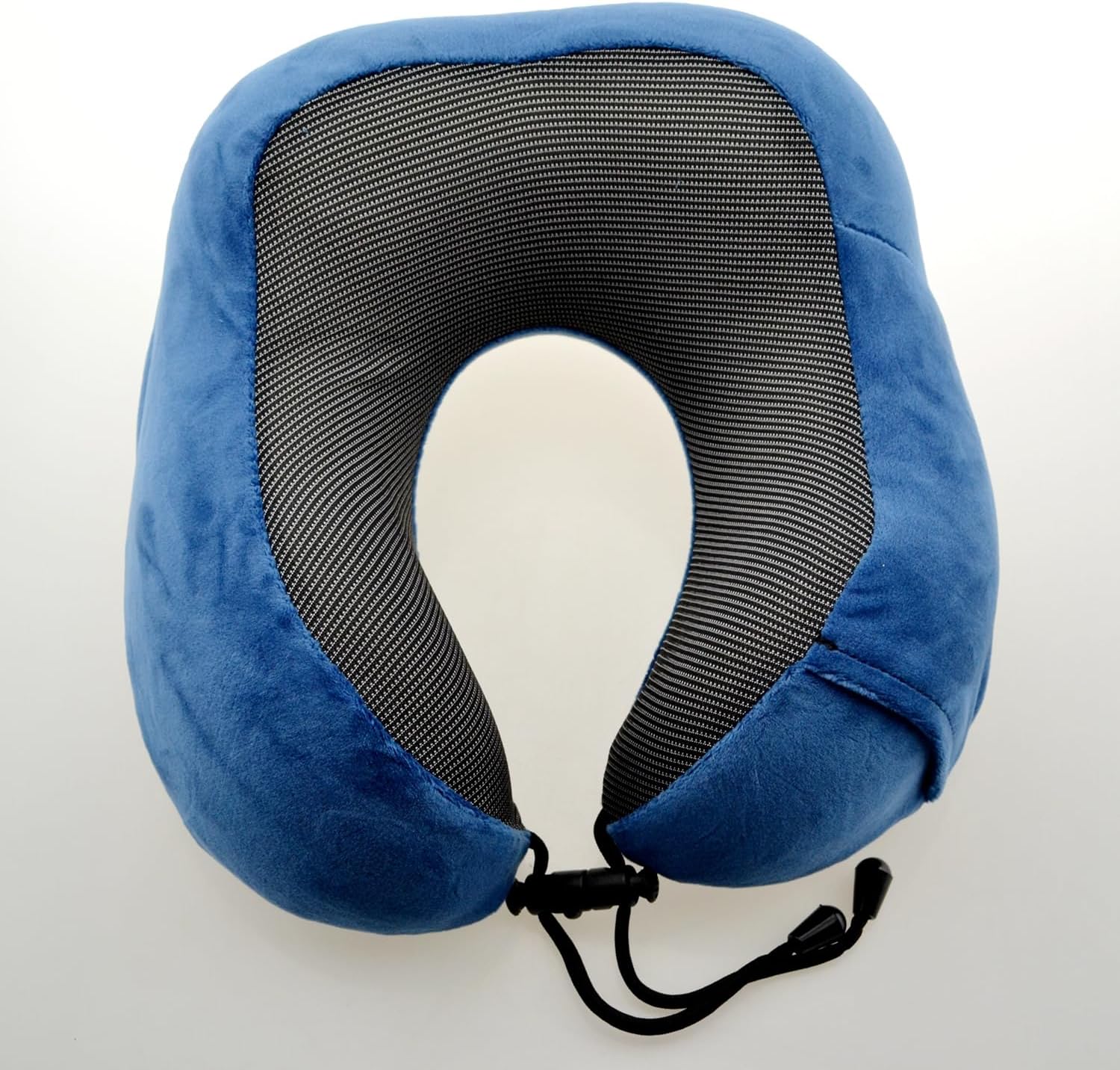 Bi-Trust U-Shape Memory Foam Travel Pillow Neck Support Light Blue