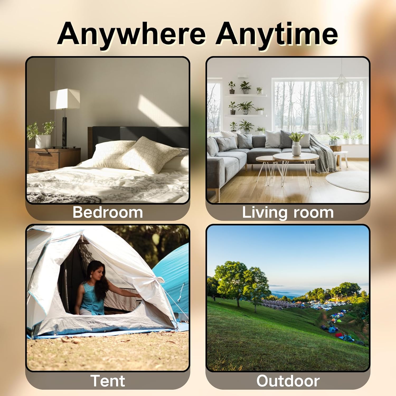 Thick Velvet Texture 18 Air Mattress with Built-In Pump for Camping Home